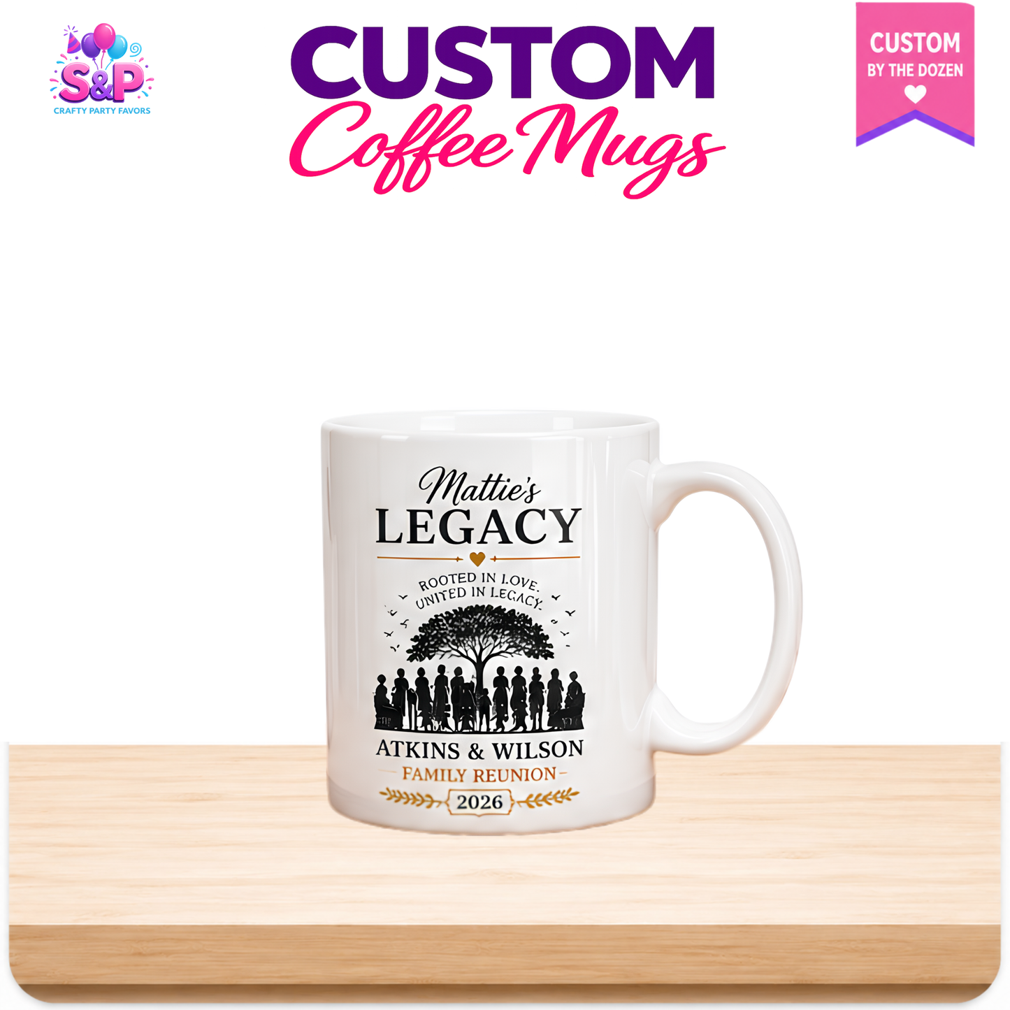 Custom Coffee Mugs | Personalized Ceramic Coffee Mugs by the Dozen