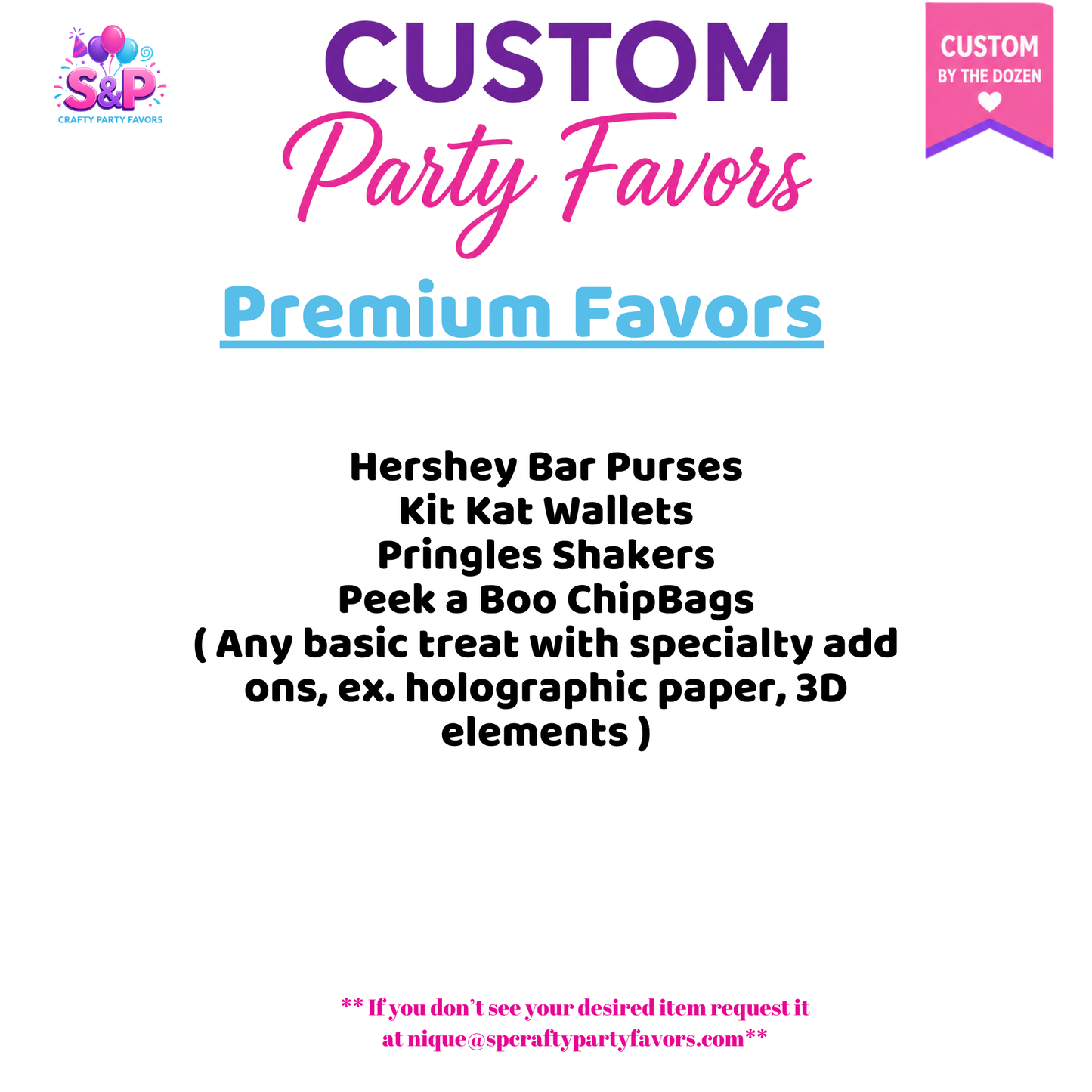 Premium Custom Party Favors | Luxury Personalized Candy & Treat Favors
