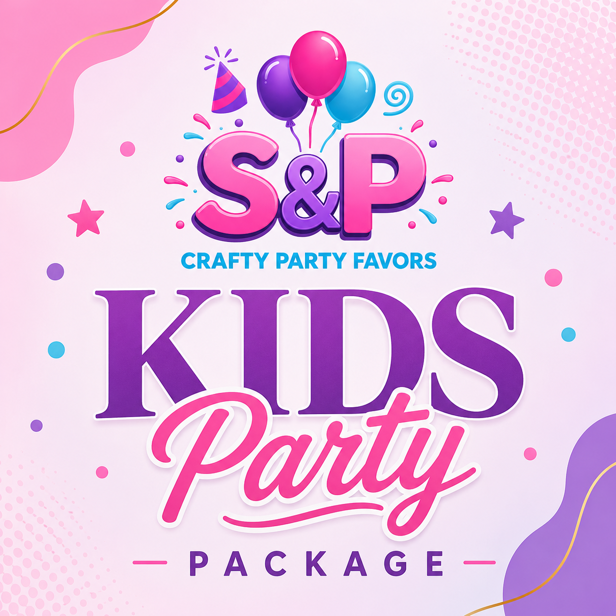Kids Birthday Party Packages | S&P Crafty Party Favors