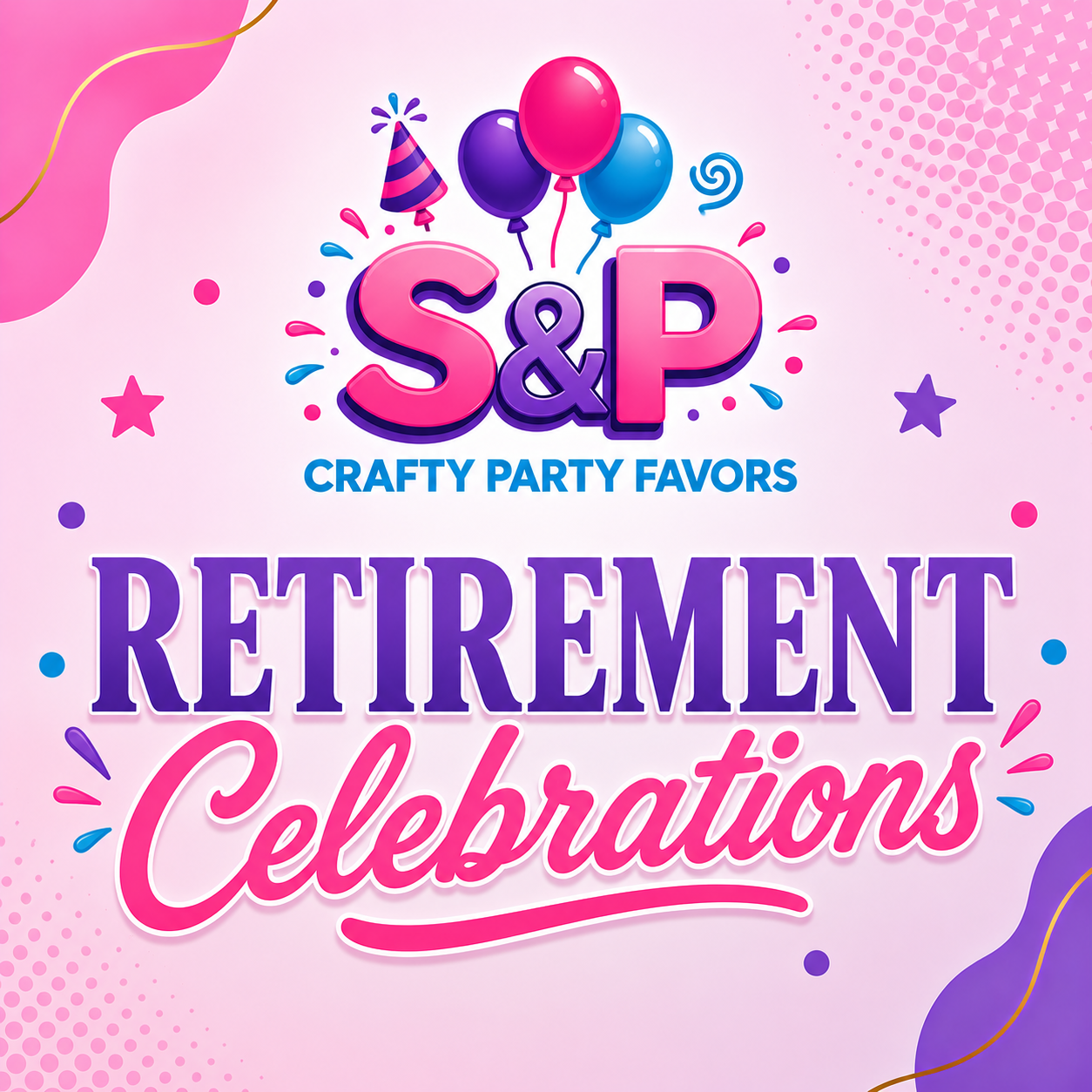 Retirement Party Favors | S&P Crafty Party Favors
