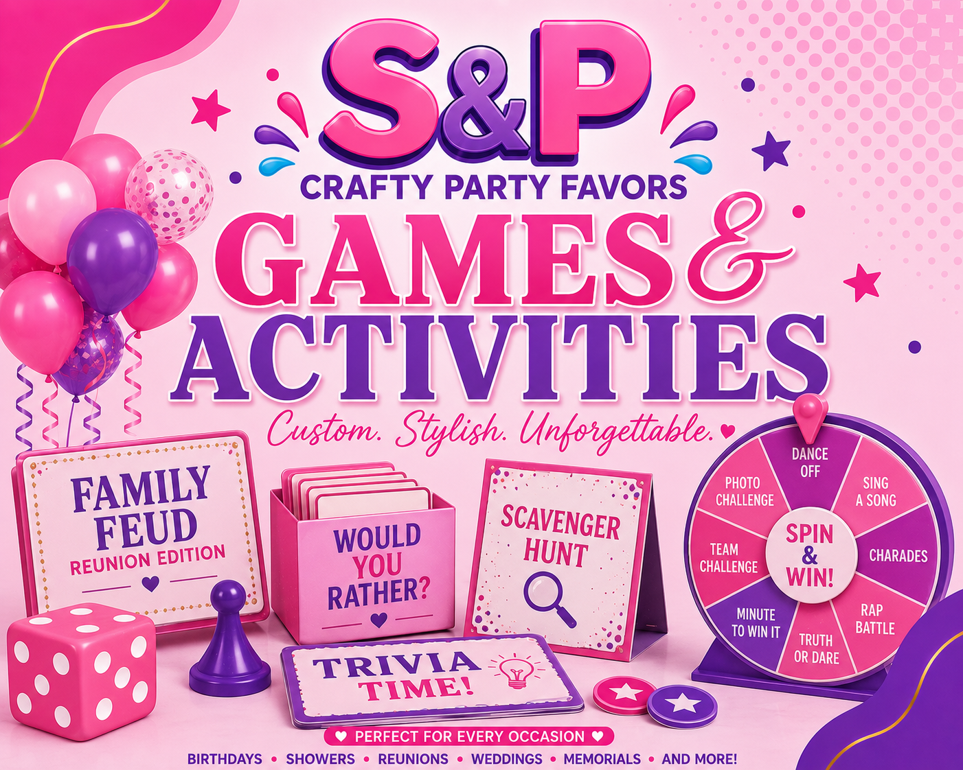 Party Games & Activity Booklets | S&P Crafty Party Favors