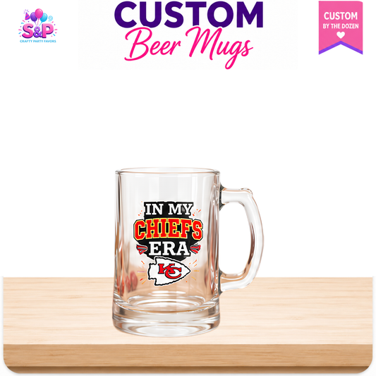 Custom Beer Mugs | Personalized Glass Beer Mugs by the Dozen