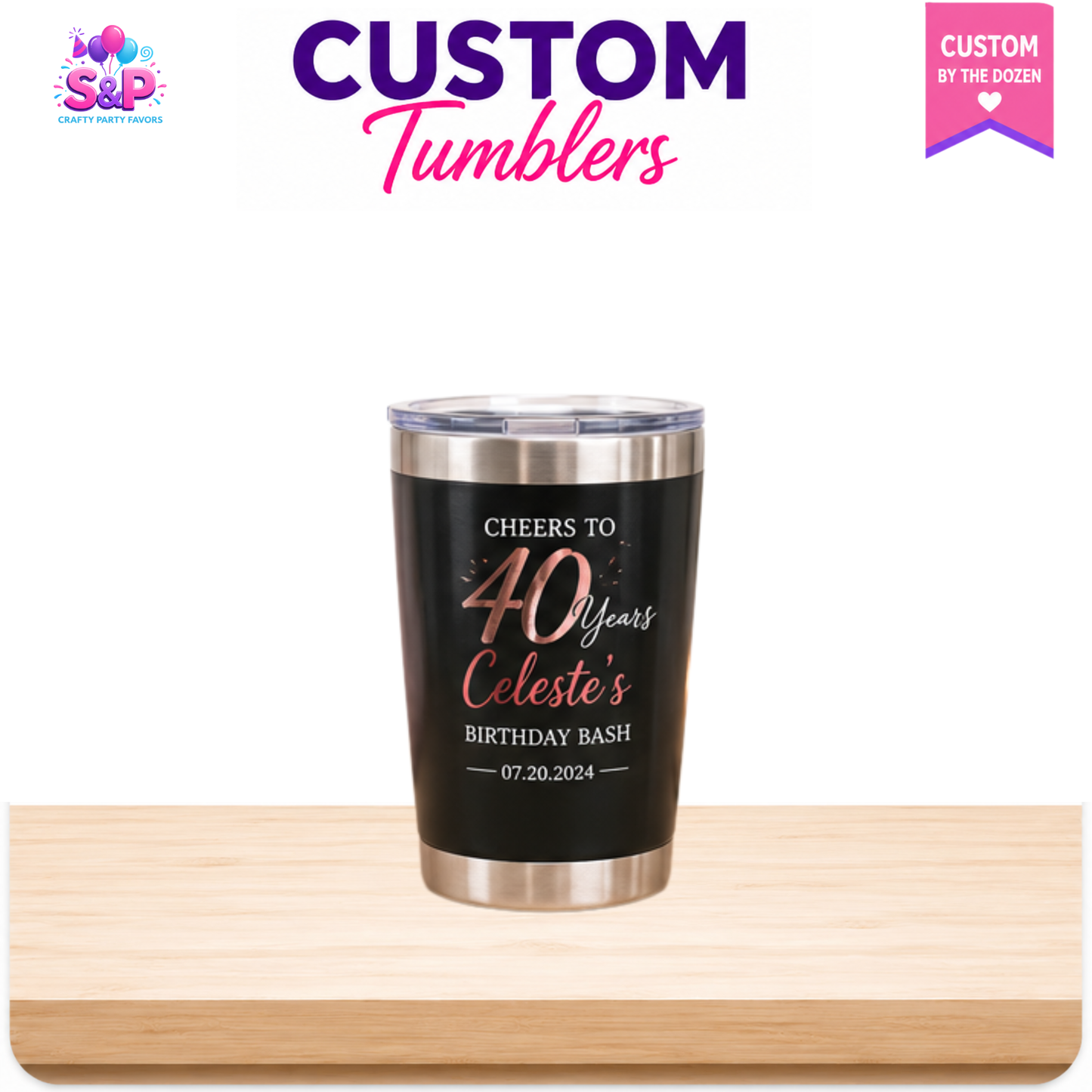 Custom Tumblers | Personalized Reusable Tumblers