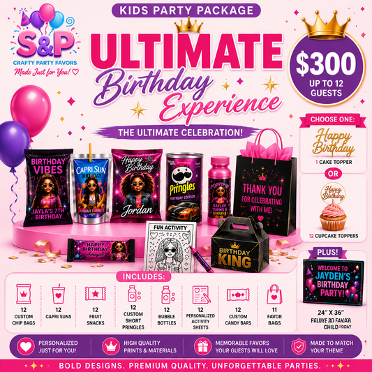 Ultimate Kids Birthday Party Package | Custom Party Favors