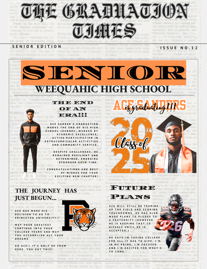 Graduation Magazine Covers – Custom Framed Keepsake