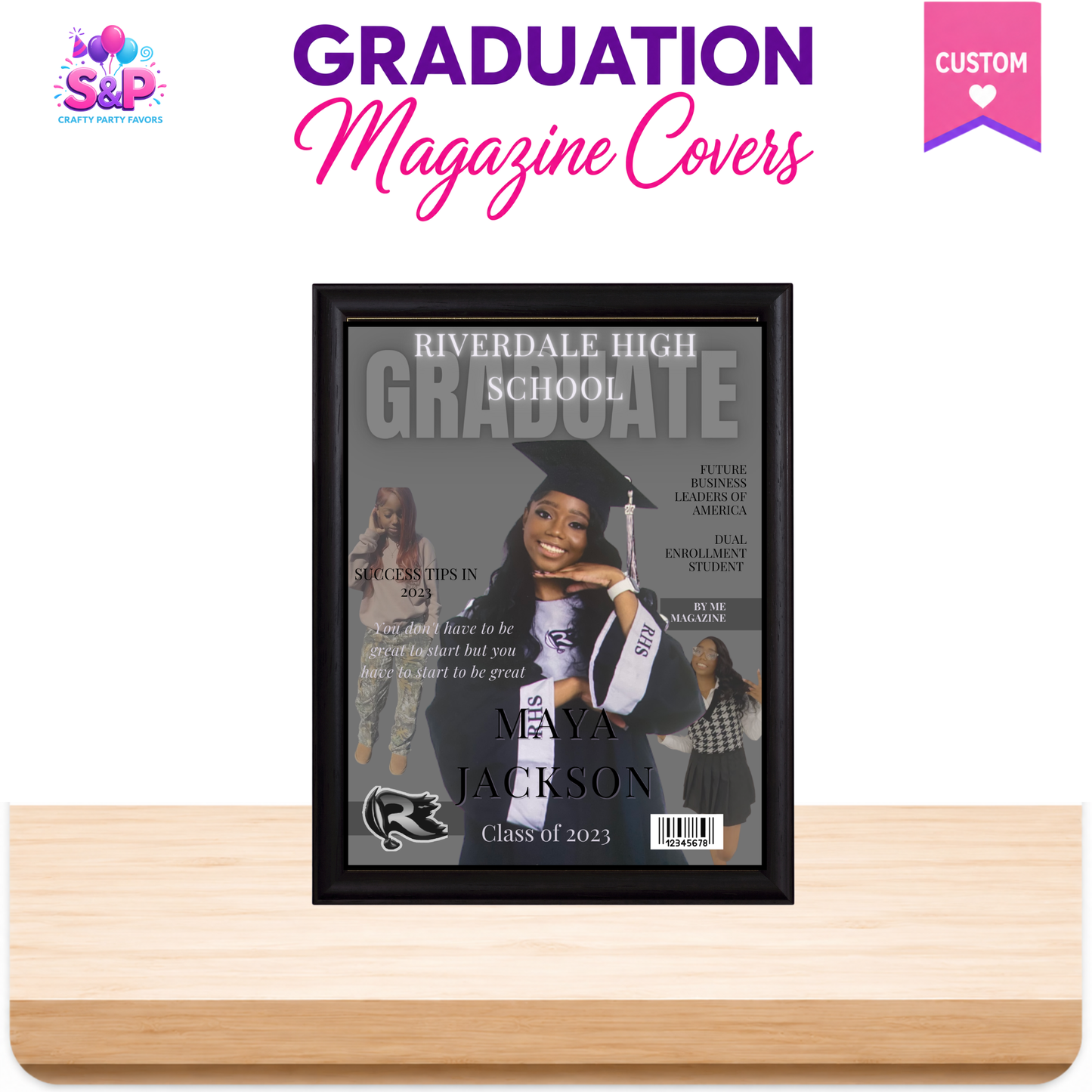 Graduation Magazine Covers – Custom Framed Keepsake