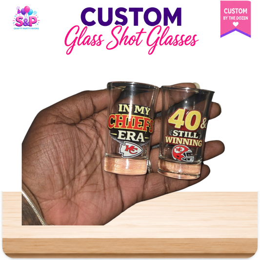 Custom Glass Shot Glasses | Personalized Keepsake Shot Glasses by the Dozen