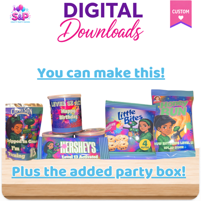 Paintball Party Printable Pack- Editable Templates